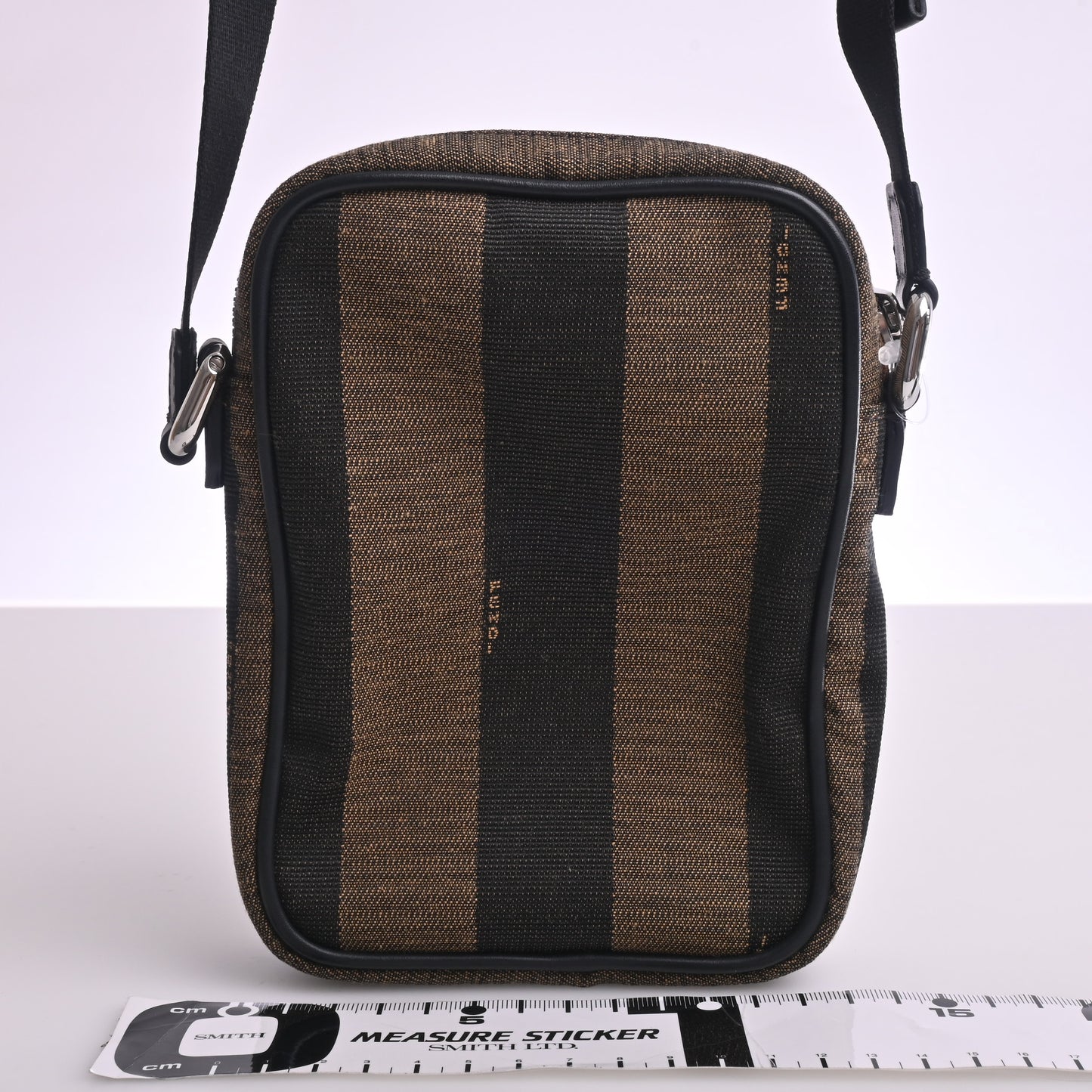 Pecan canvas leather shoulder bag brown