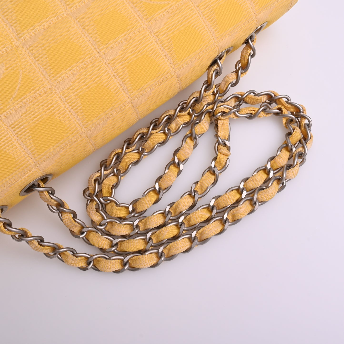 Neutra S/W Chain Shoulder Bag Yellow Silver Hardware 7th Series