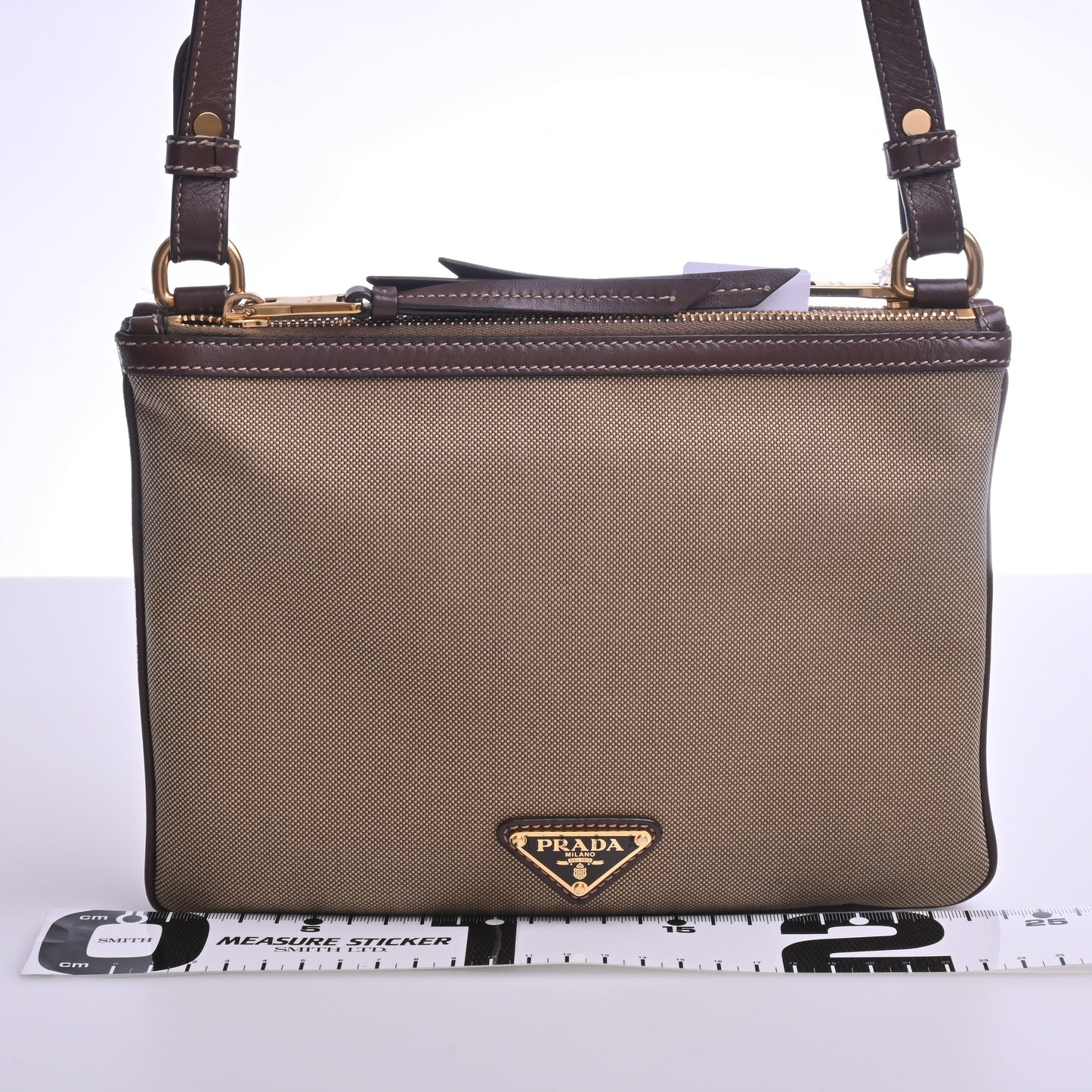 Jacquard Shoulder Bag Brown