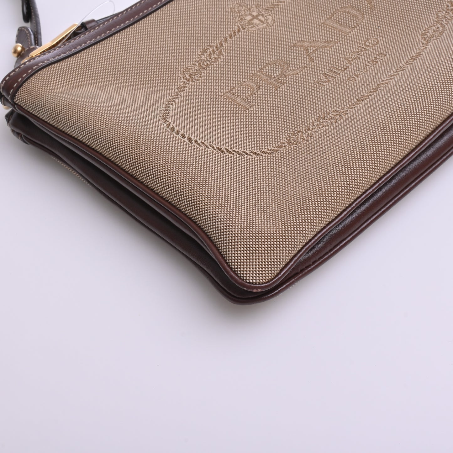 Jacquard Shoulder Bag Brown