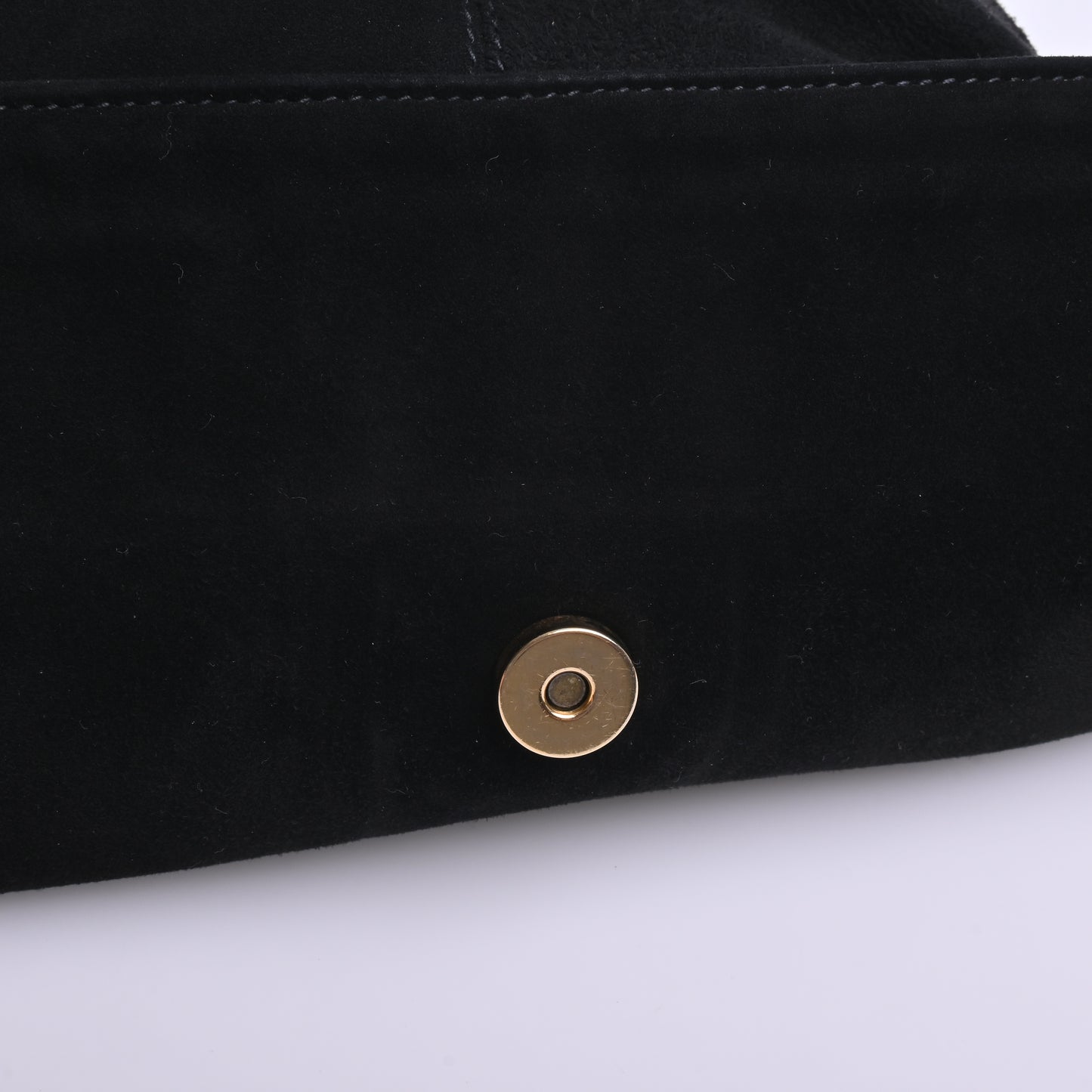 Suede Mamma Shoulder Bag Black