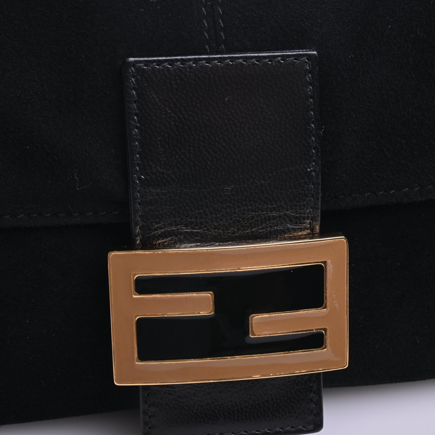 Suede Mamma Shoulder Bag Black