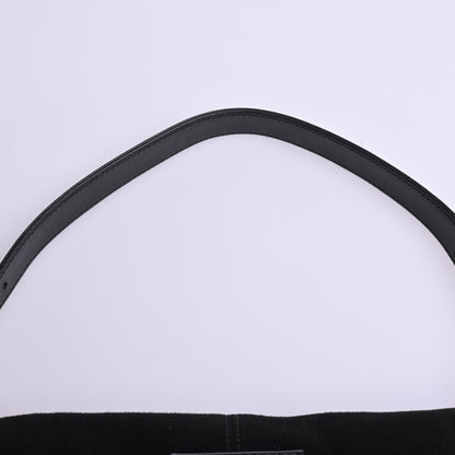 Suede Mamma Shoulder Bag Black