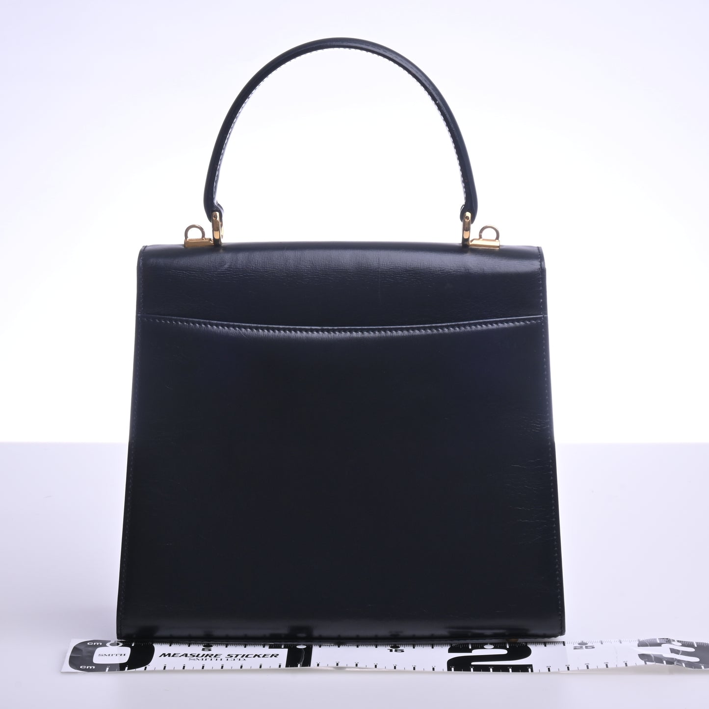 Ladylock Calf 2WAY Handbag Black