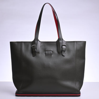 Cabyker Leather Tote, Grey