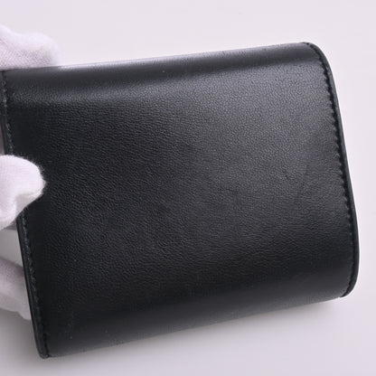 Triomphe Tri-fold Wallet Black