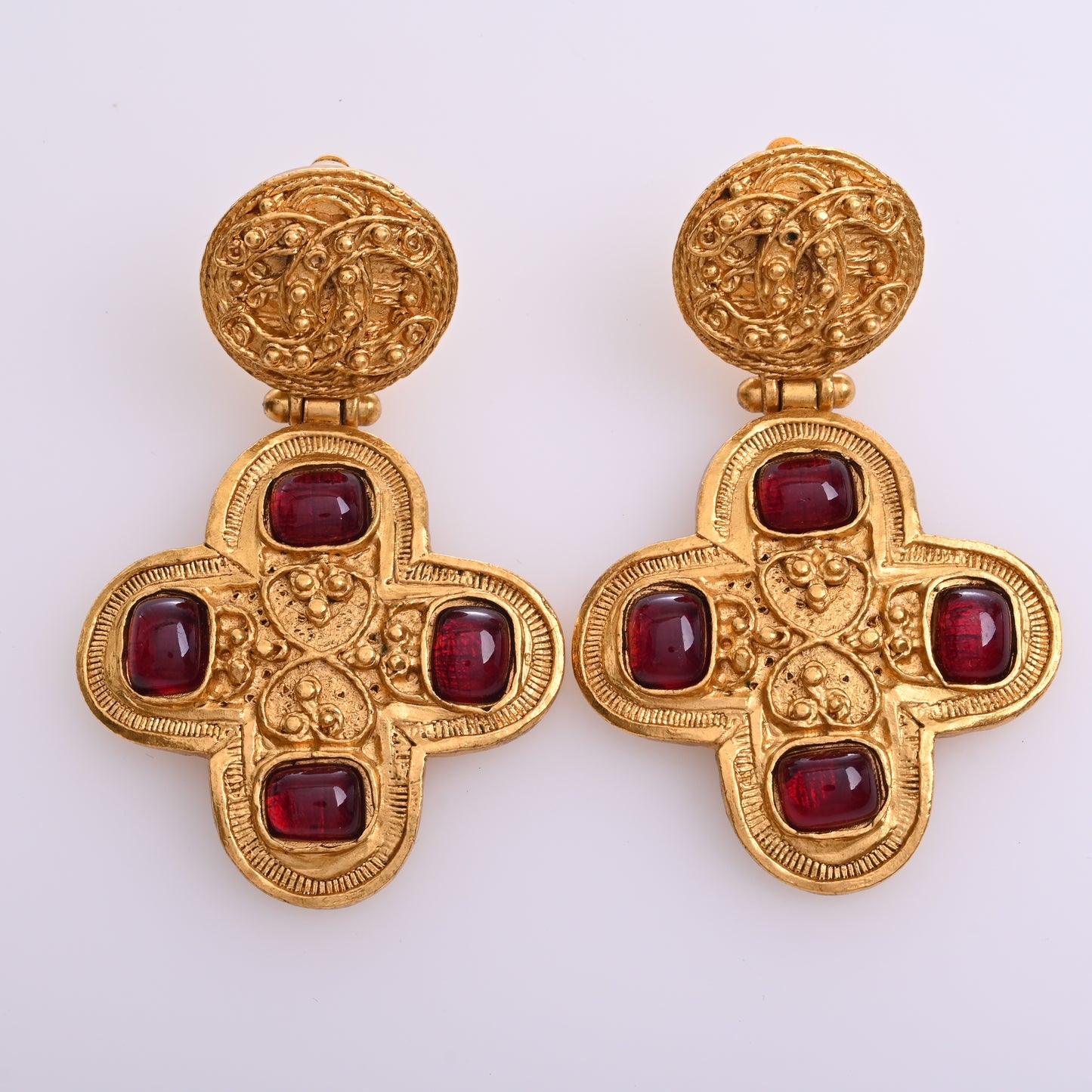 Gripoa Stone Earrings GP Gold