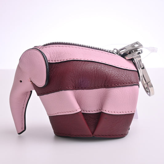 Elephant Leather Coin Case Pink