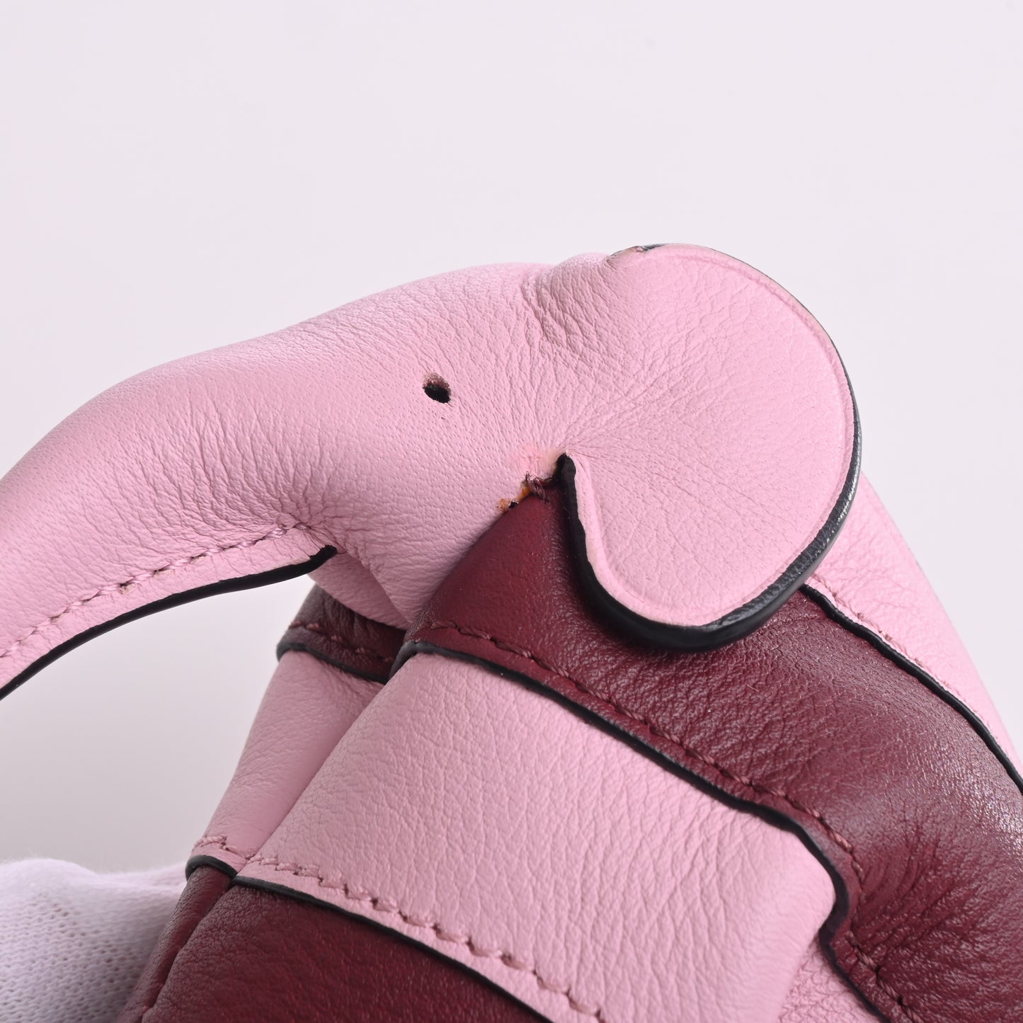 Elephant Leather Coin Case Pink