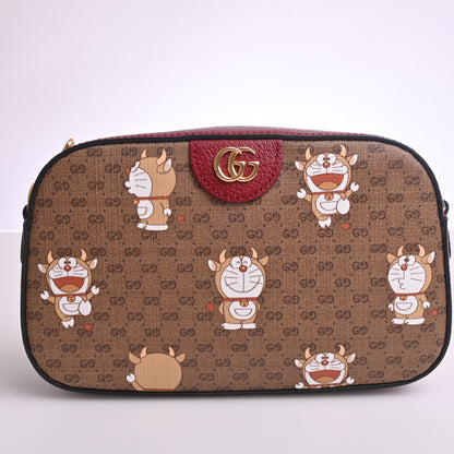 GG Supreme Doraemon Shoulder Bag Red