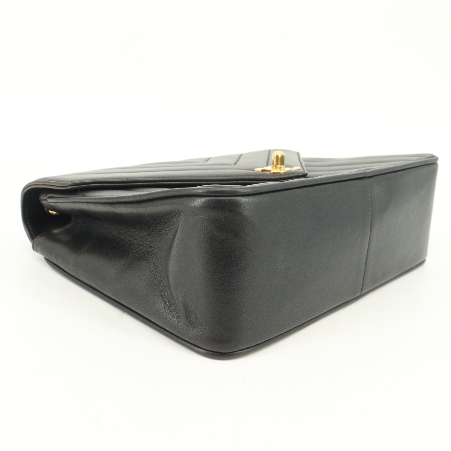 Lamb V-stitch shoulder bag G hardware Series 2