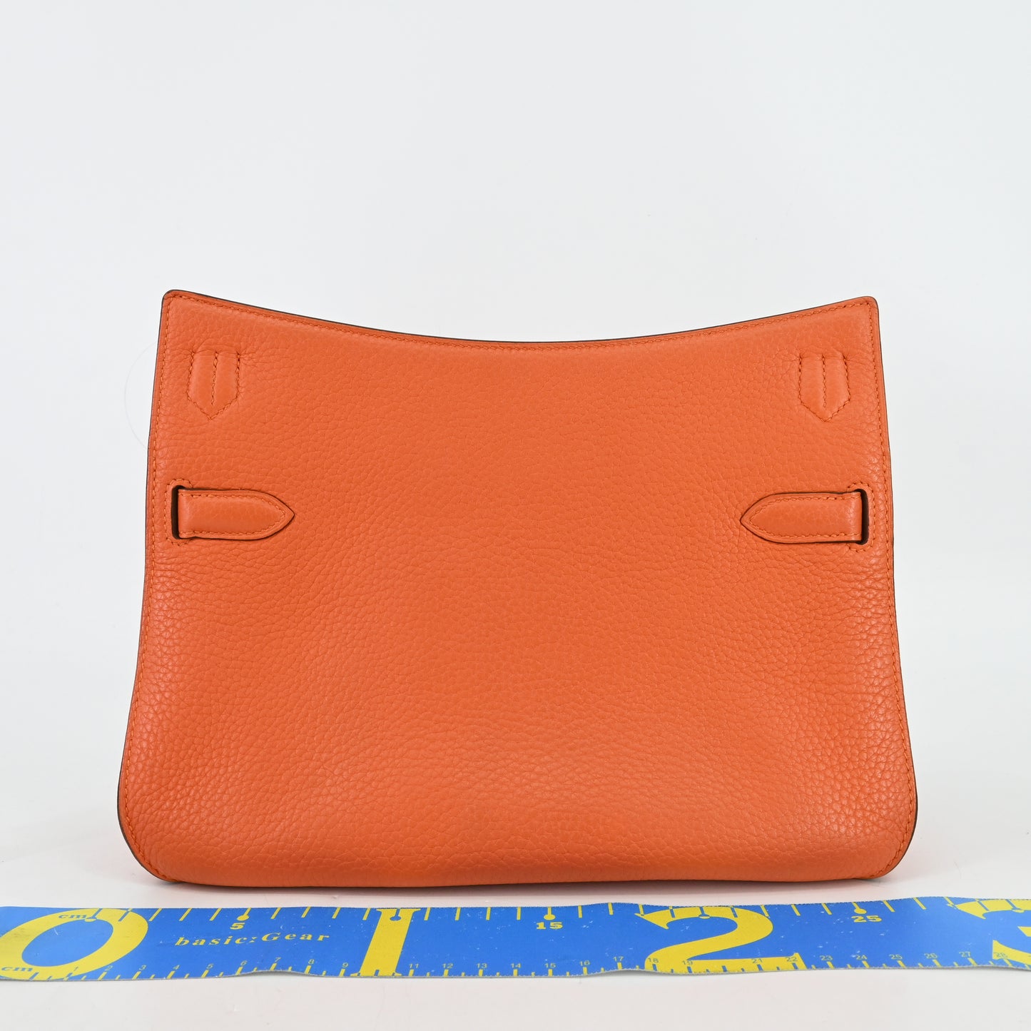 Taurillon Clemence Gypsiere 28 Orange Silver hardware T stamp