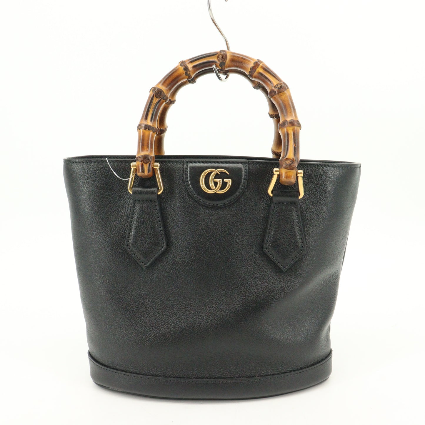 Leather Bamboo Diana Small Black