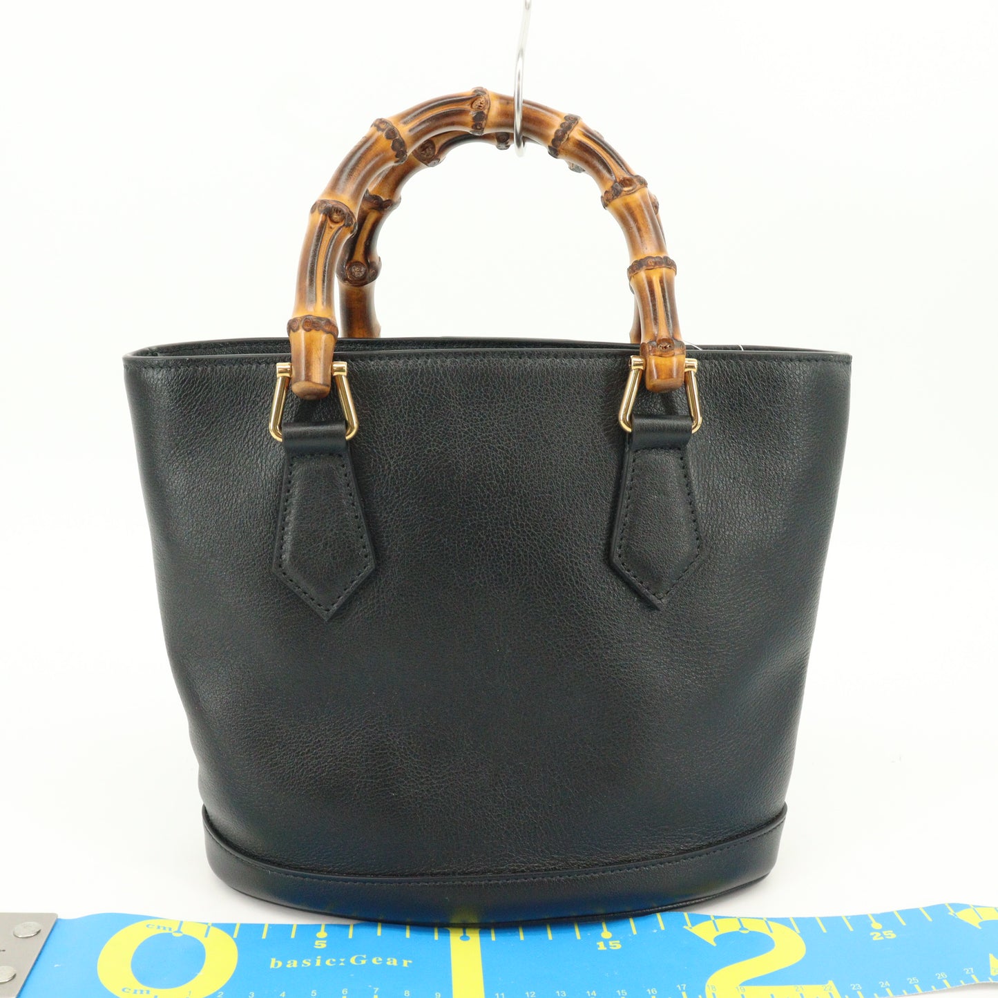 Leather Bamboo Diana Small Black