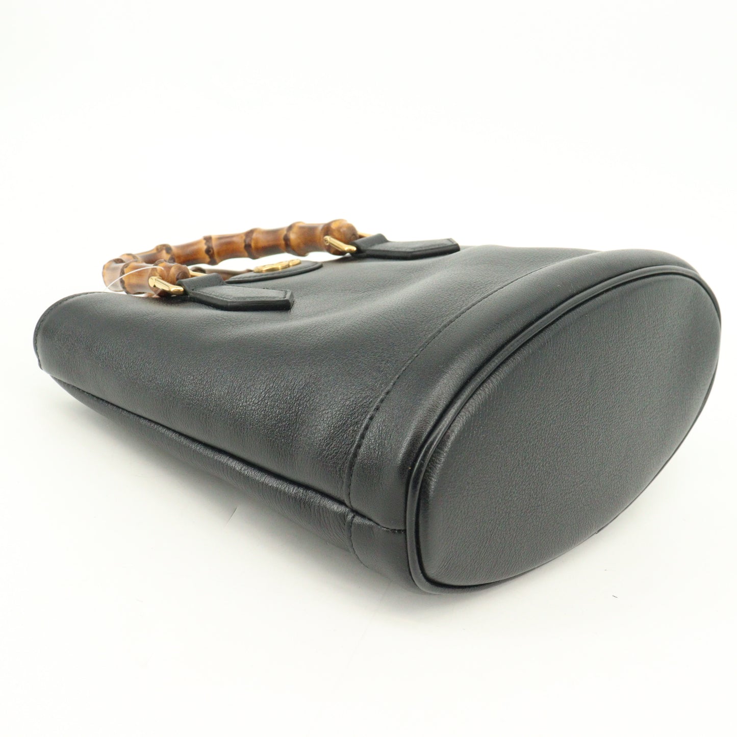 Leather Bamboo Diana Small Black