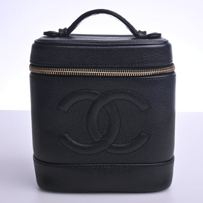 Caviar Vanity Bag Black G Metal Fittings Series 7