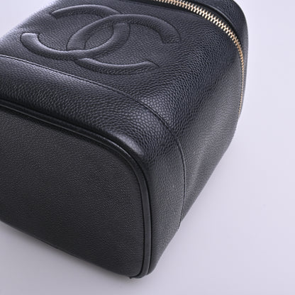 Caviar Vanity Bag Black G Metal Fittings Series 7