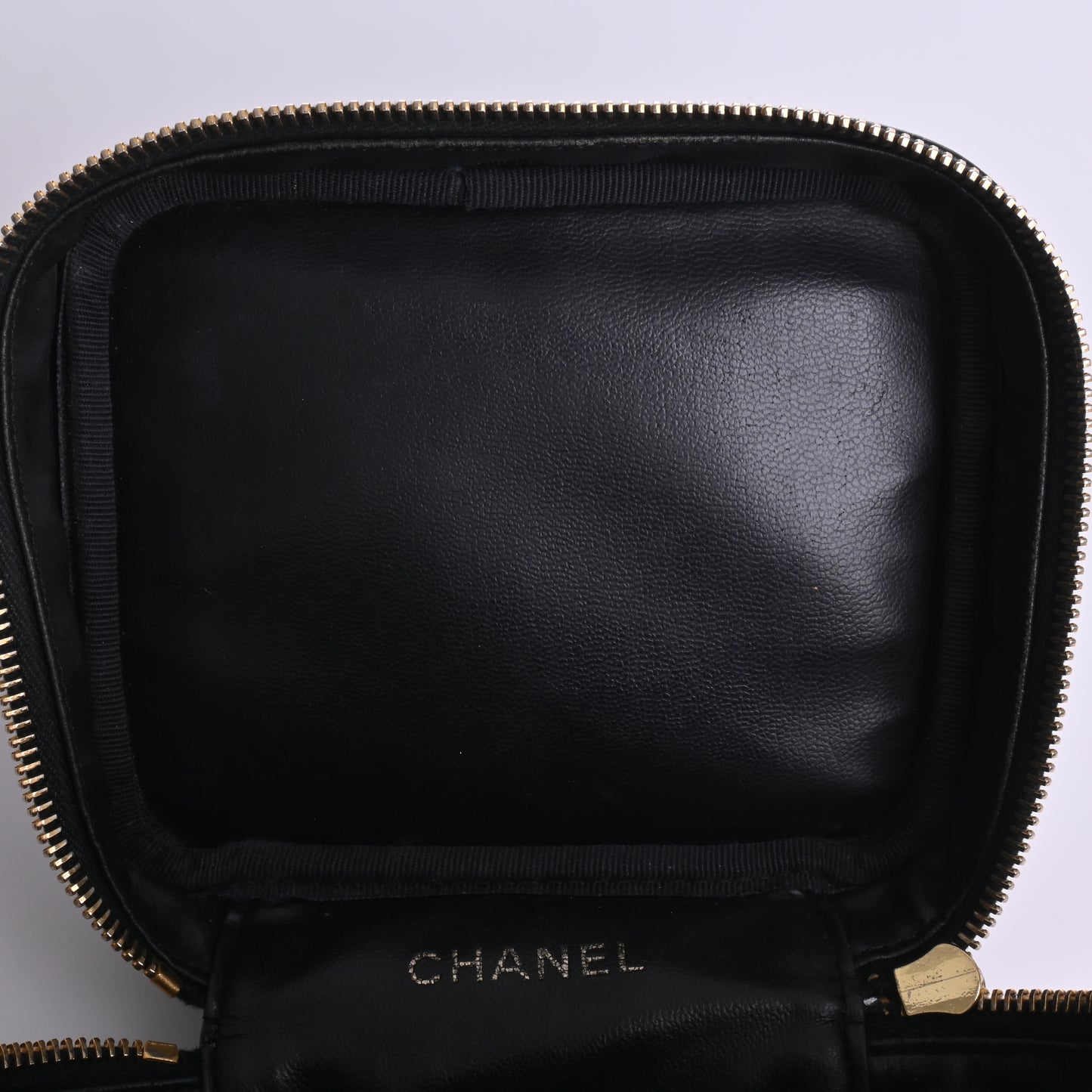 Caviar Vanity Bag Black G Metal Fittings Series 7