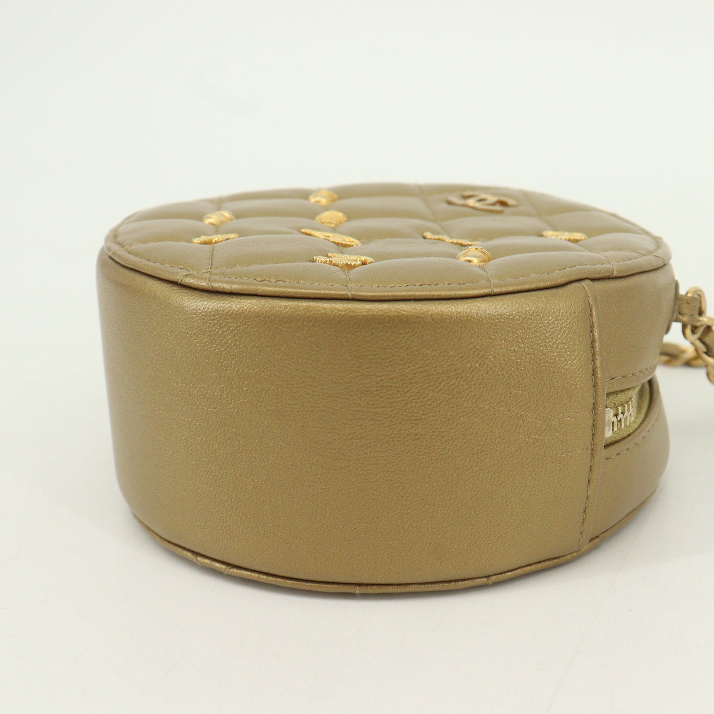 Lambskin Matelasse Mini Chain Shoulder Bag Gold G Hardware 28 Series