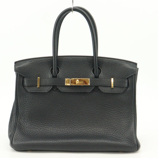 Togo Birkin 30 Black G hardware A stamp