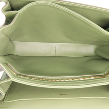 Lizard Triomphe Shoulder Bag Green