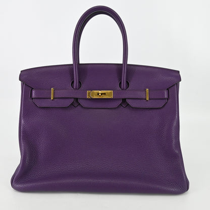 Togo Birkin 35 Anemone G hardware P stamp