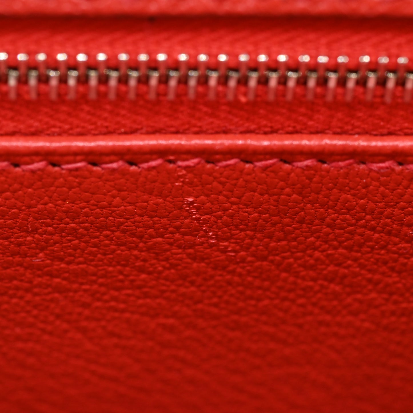 Togo Birkin 30 Red Silver hardware □Q stamp