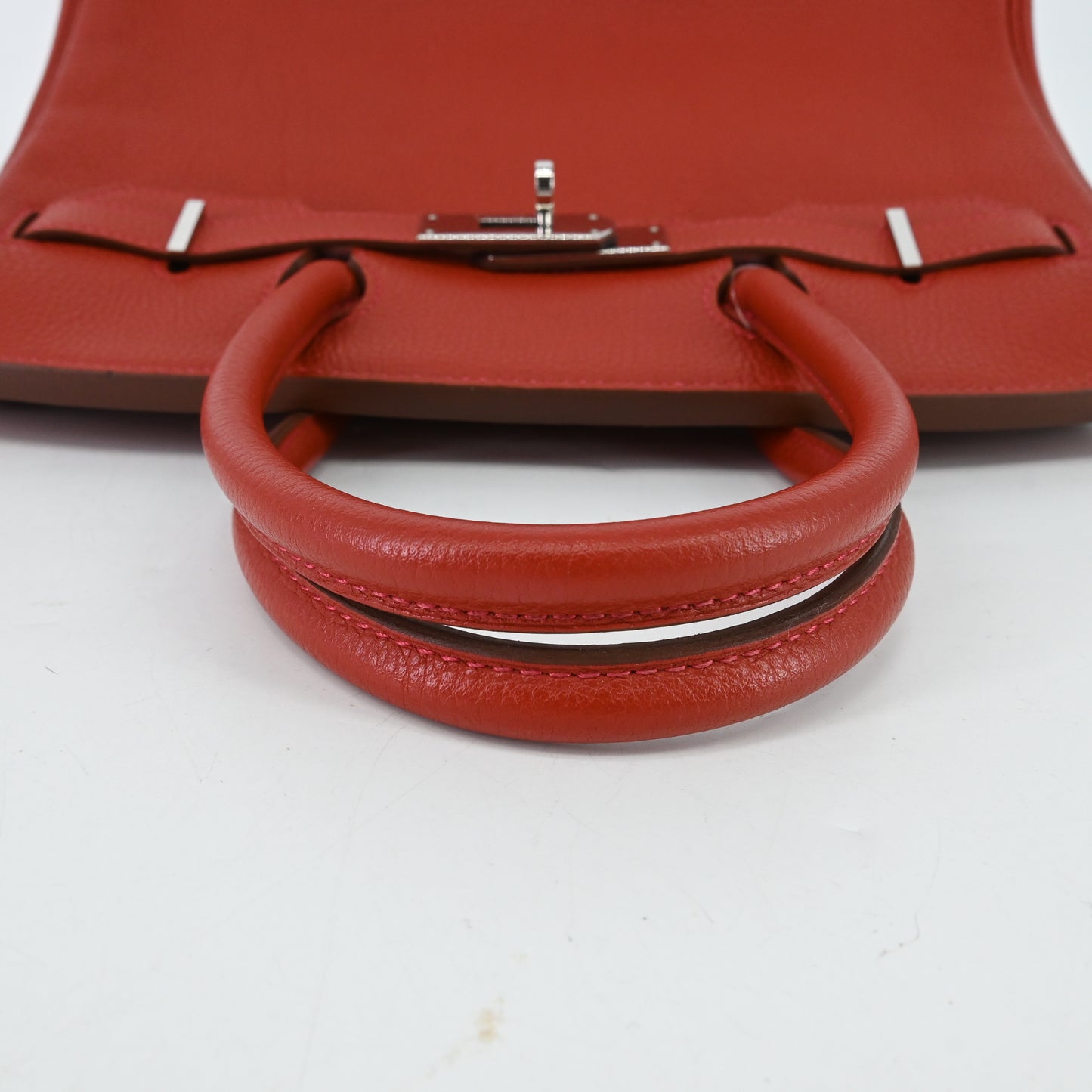 Togo Birkin 30 Red Silver hardware □Q stamp