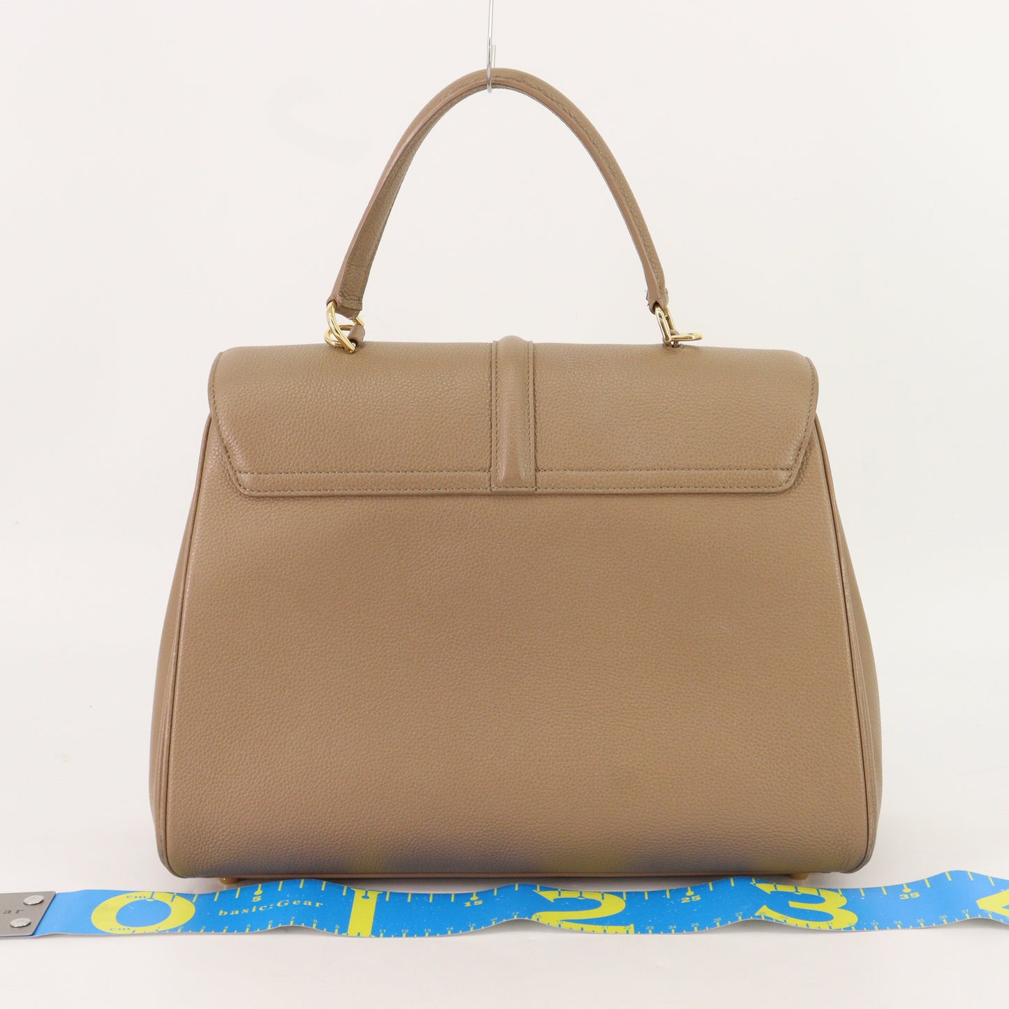 Leather 16 2WAY Handbag Beige