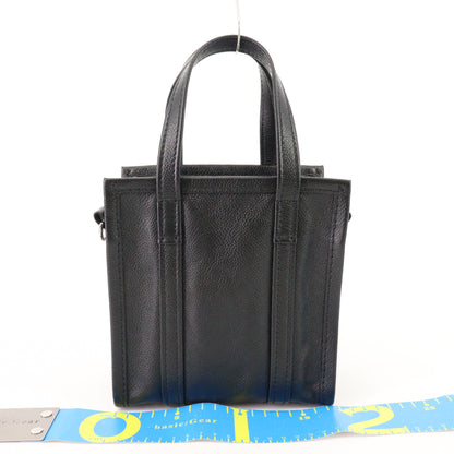 Leather Bazaar 2WAY Handbag Black