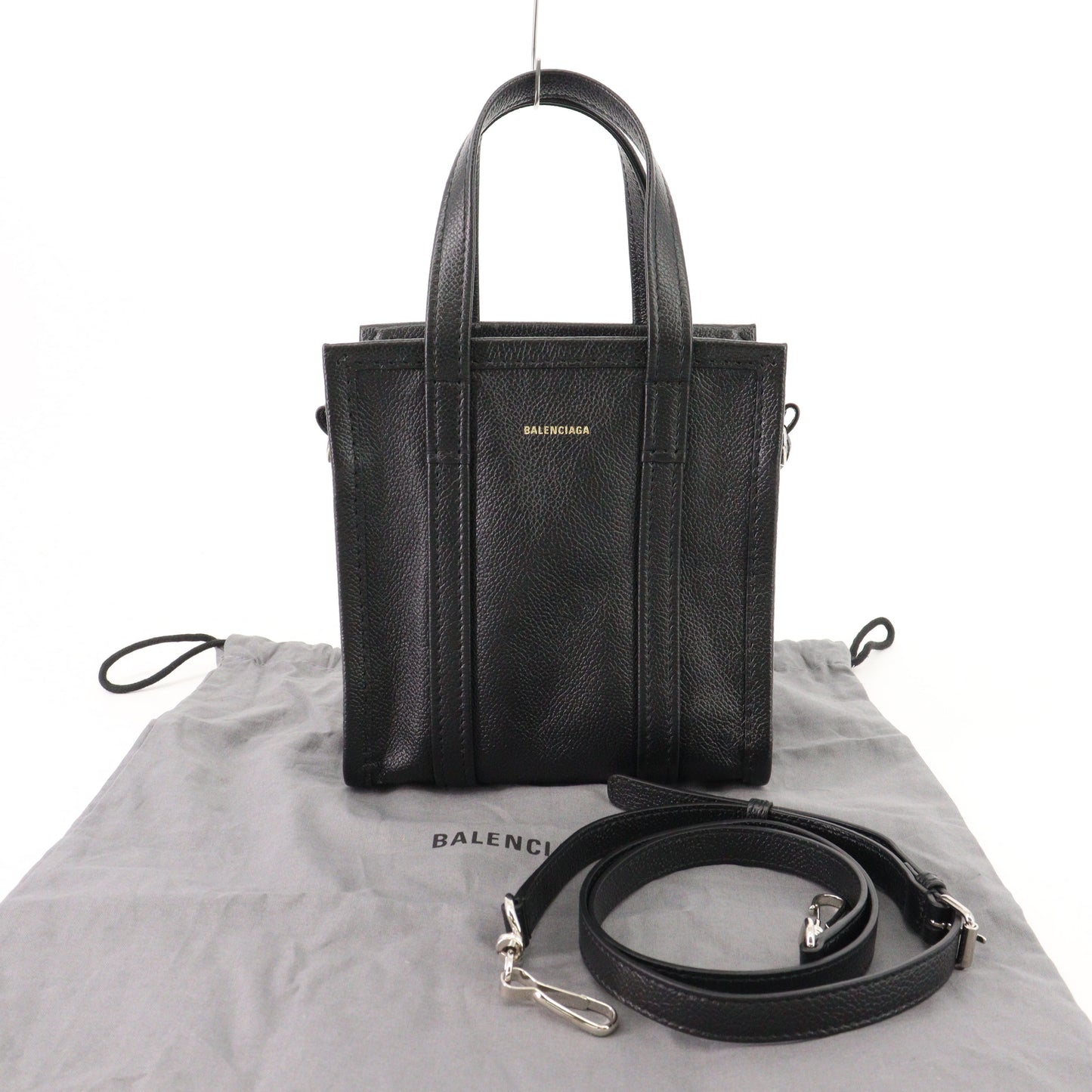 Leather Bazaar 2WAY Handbag Black