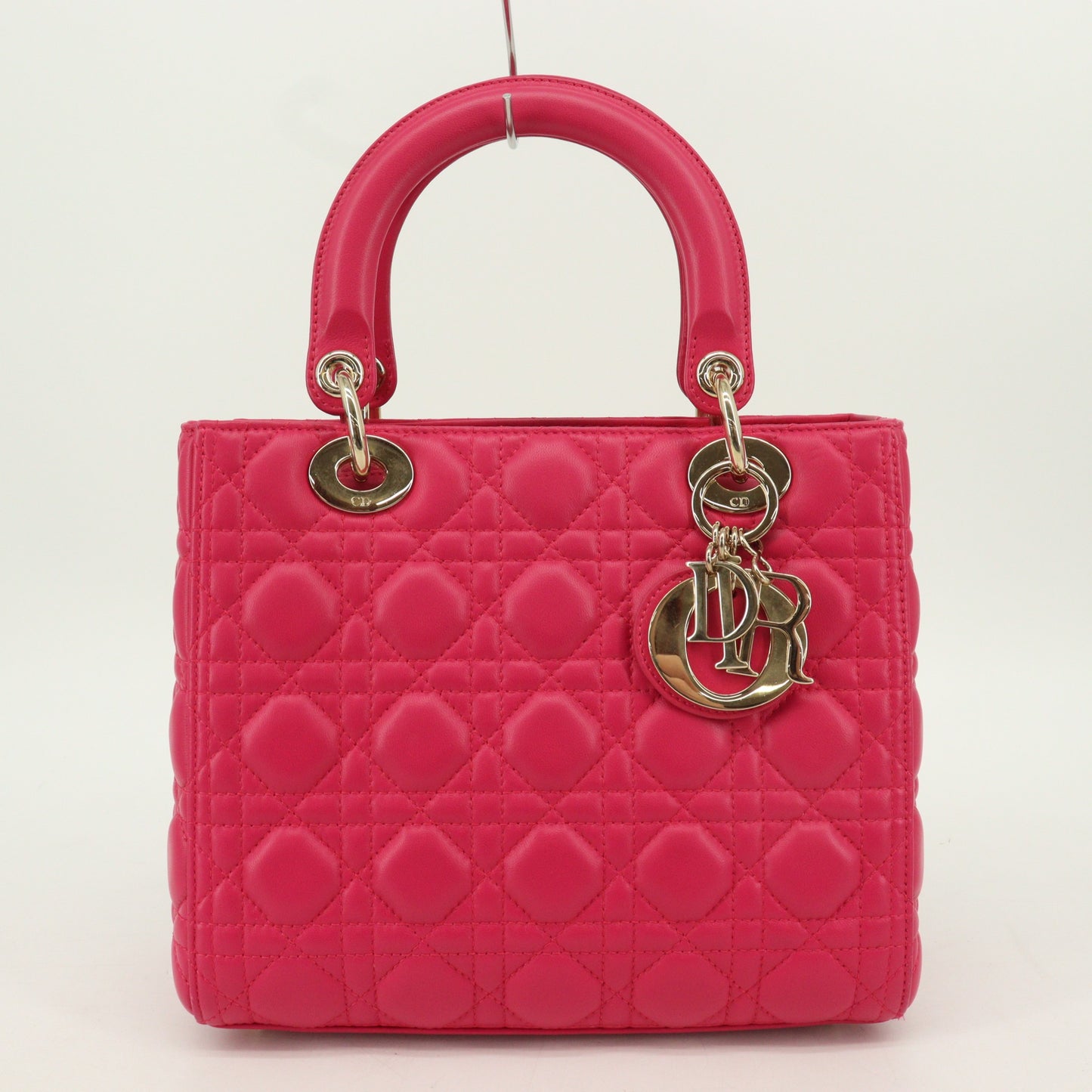 Lady Dior 2WAY handbag pink G metal fittings