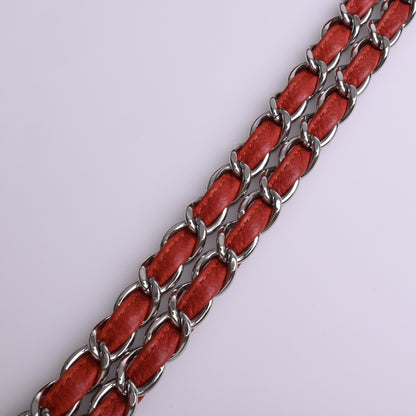 Caviar Matelasse W/W Red Silver hardware 14th series