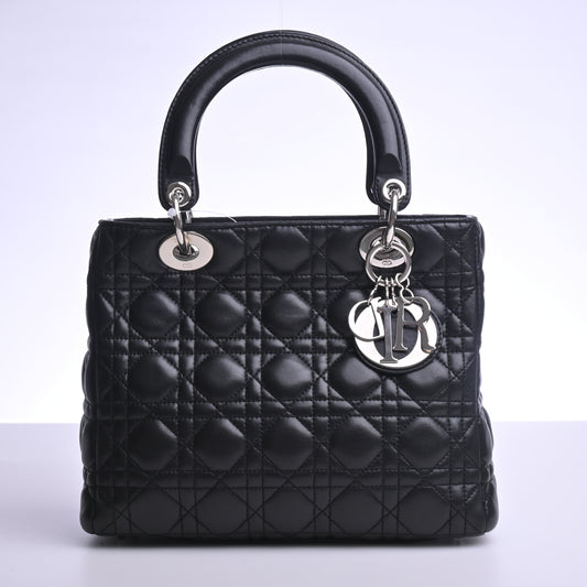 Cannage Leather Lady Dior SV Hardware