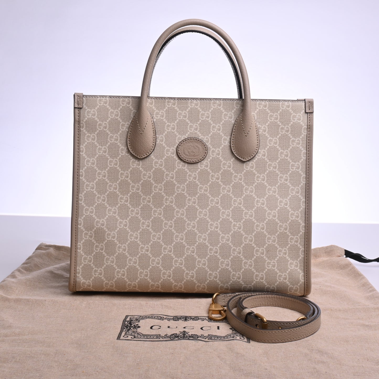 GG Supreme Leather Handbag