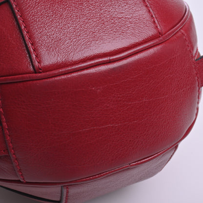 Basketball Shape Leather Shoulder Bag