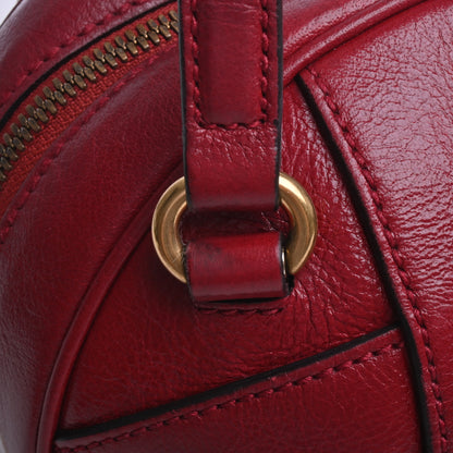 Basketball Shape Leather Shoulder Bag