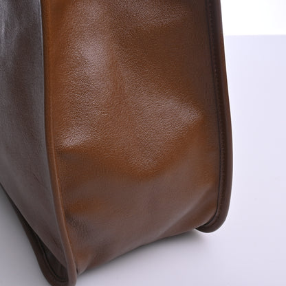 Horsebit leather tote