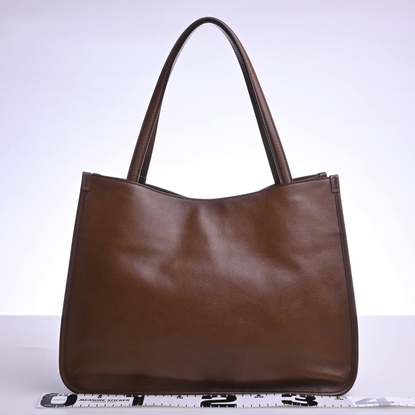 Horsebit leather tote