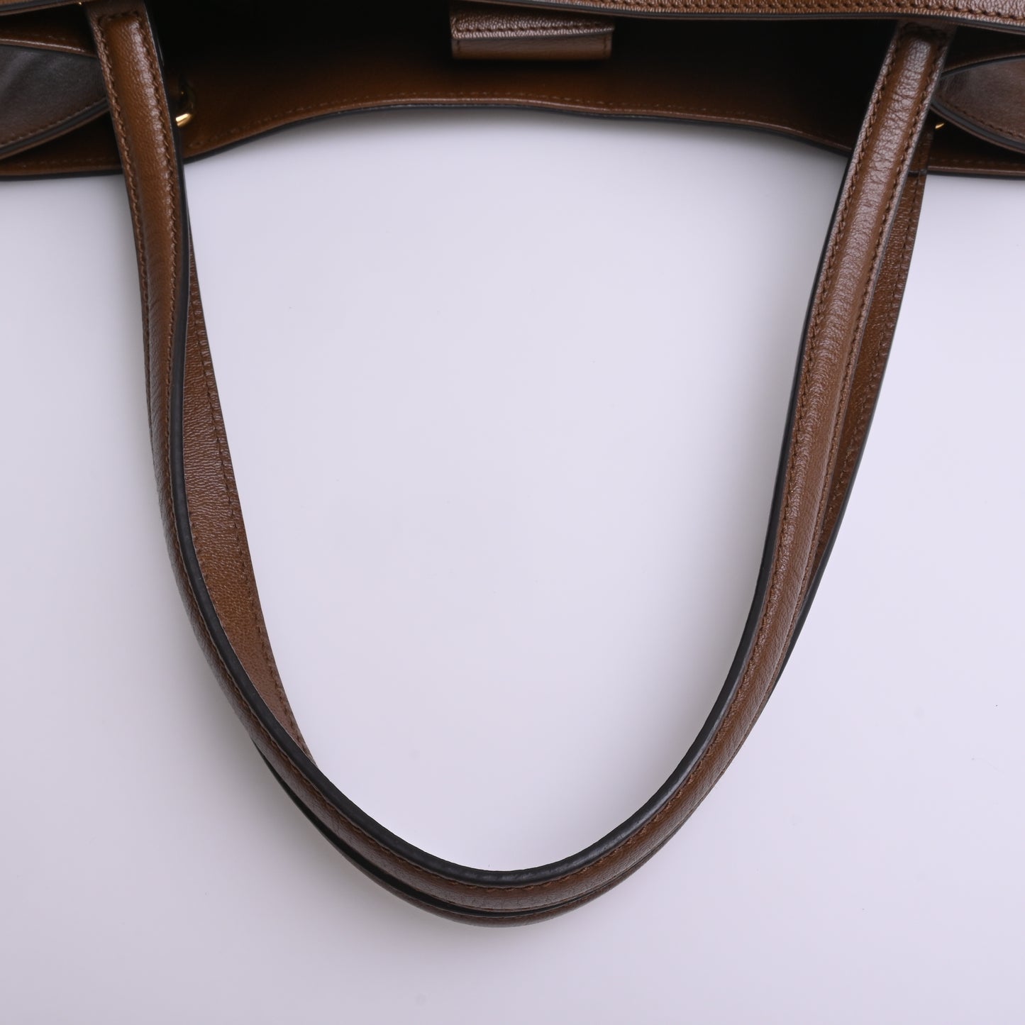 Horsebit leather tote