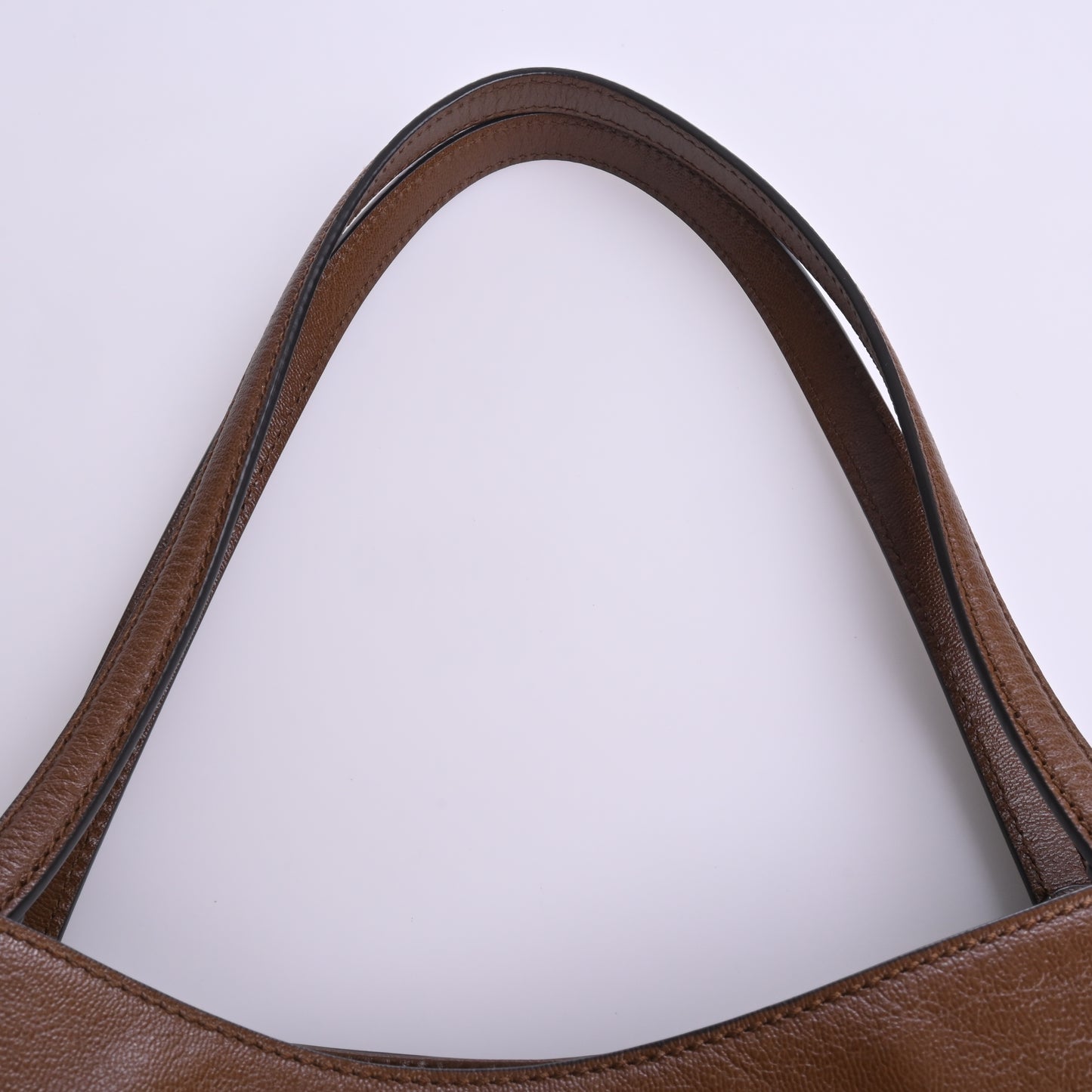 Horsebit leather tote