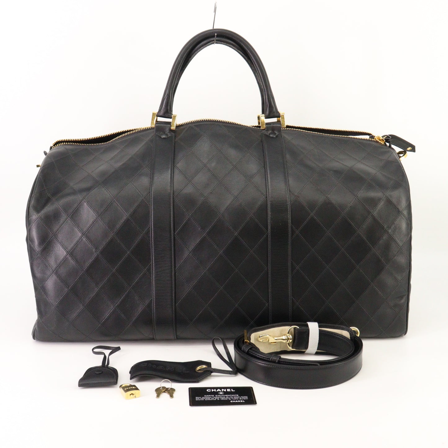 Leather Bicolor Boston Bag G Hardware Series1