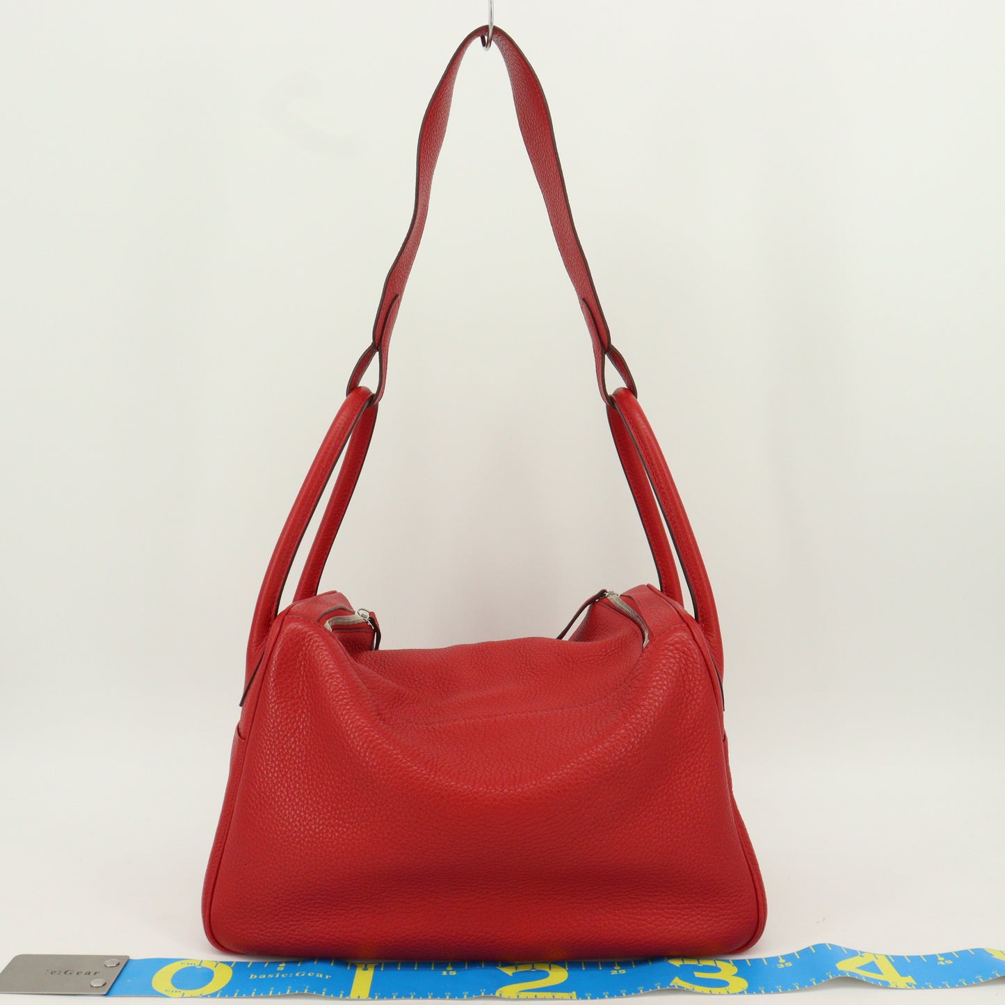 Taurillon Clemence Lindy 34 Rouge Garance SV hardware □P stamp