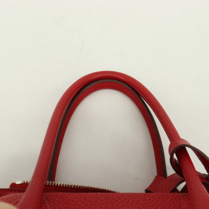 Taurillon Clemence Lindy 34 Rouge Garance SV hardware □P stamp