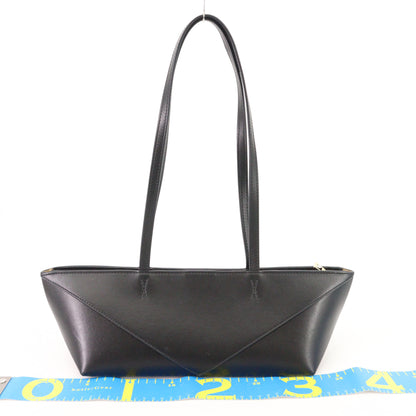 Leather Shoulder Bag Black