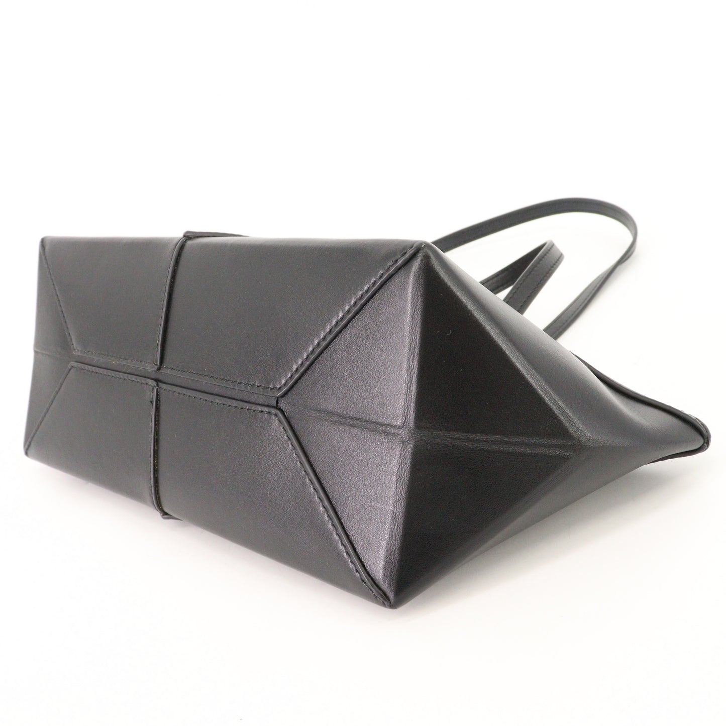 Leather Shoulder Bag Black