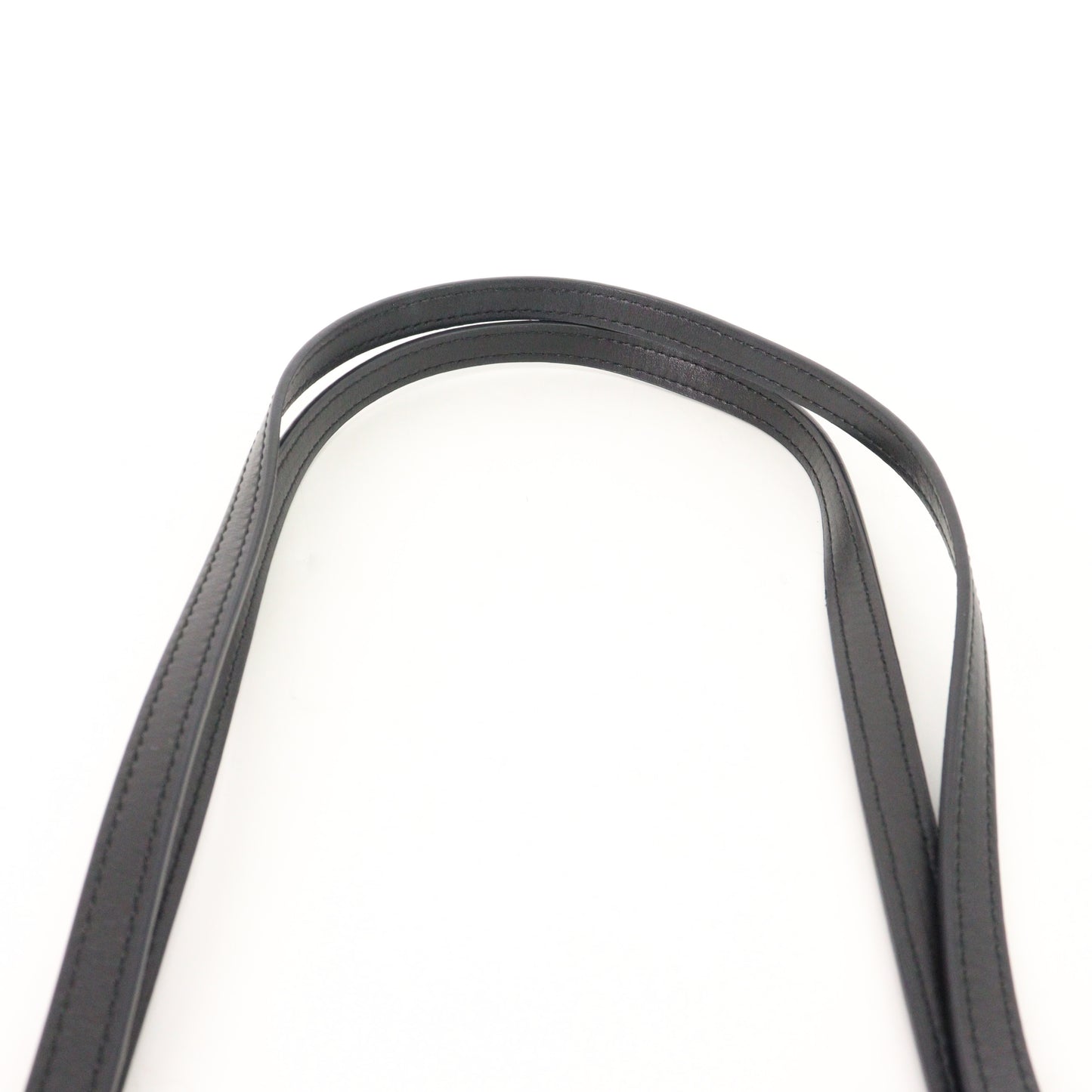 Leather Shoulder Bag Black