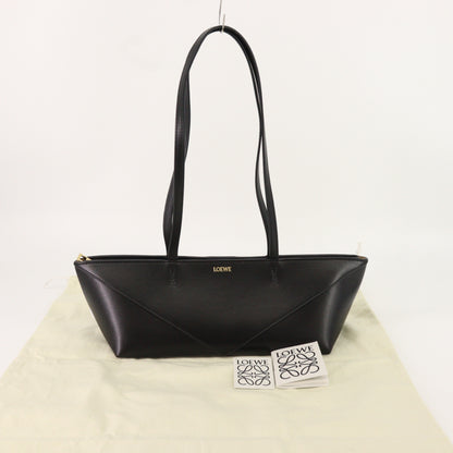 Leather Shoulder Bag Black