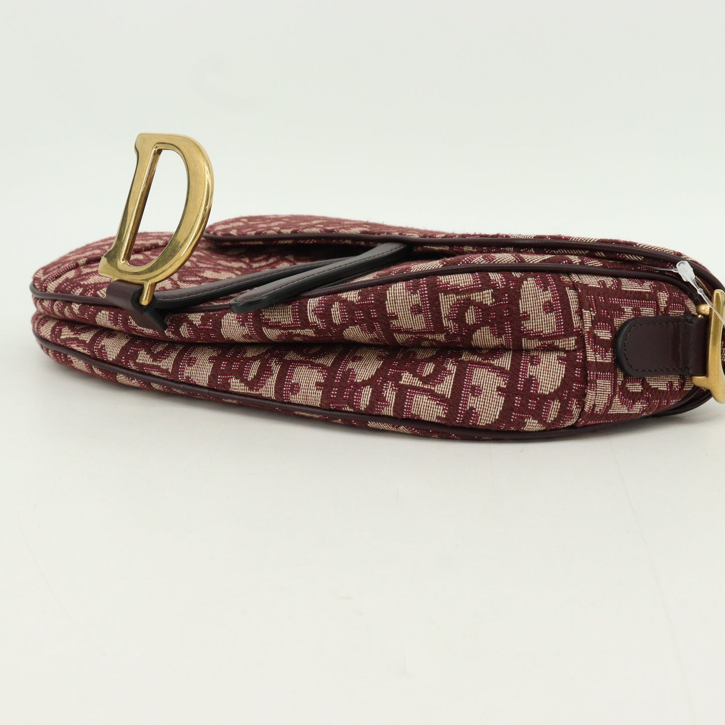 Canvas Saddle Top Handle Bag Red