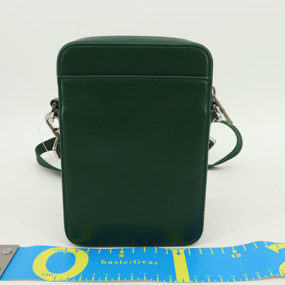 Oblique Leather Shoulder Bag Green